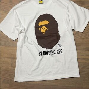 Bape White Tee with Iconic Logo